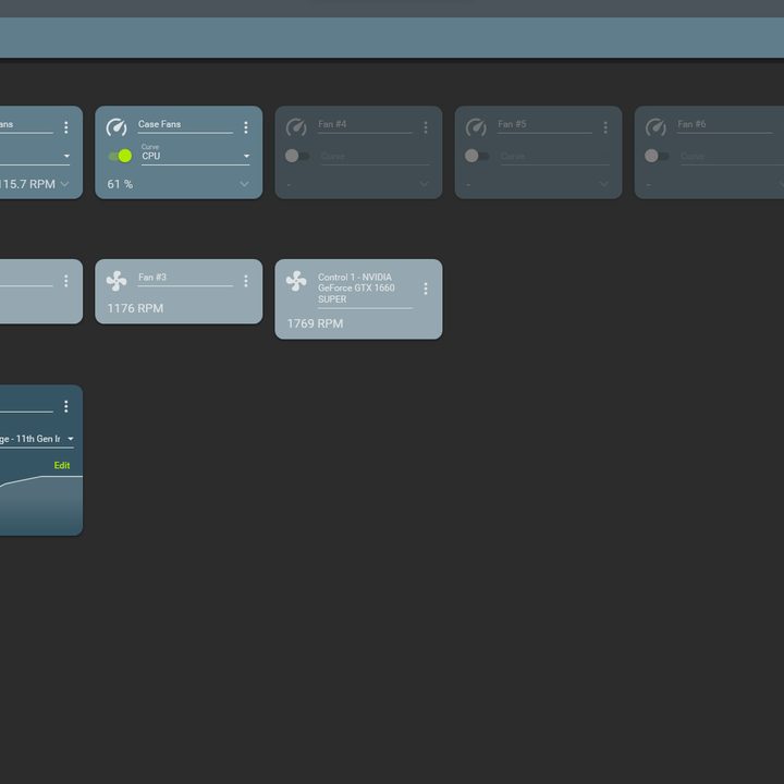 A screenshot of Fan Control software running on Windows 11.