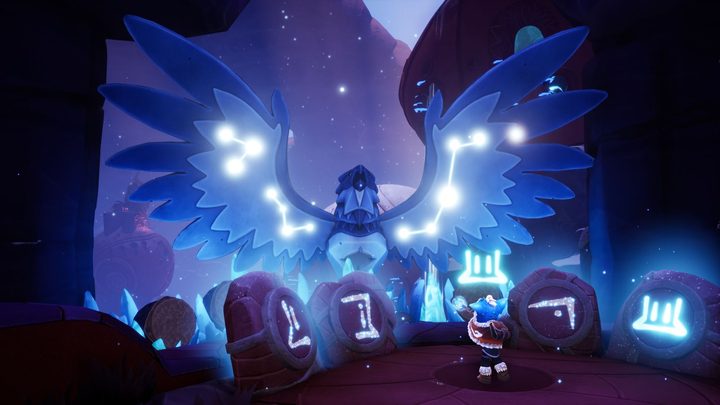 Nunu plays a flute during a puzzle in Song of Nunu: A League of Legends Story.