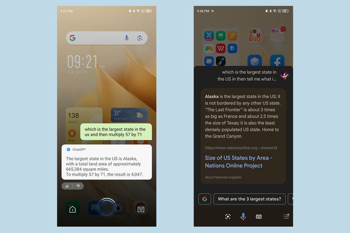 Infinix Folax with ChatGPT versus Google Assistant voice assistant.