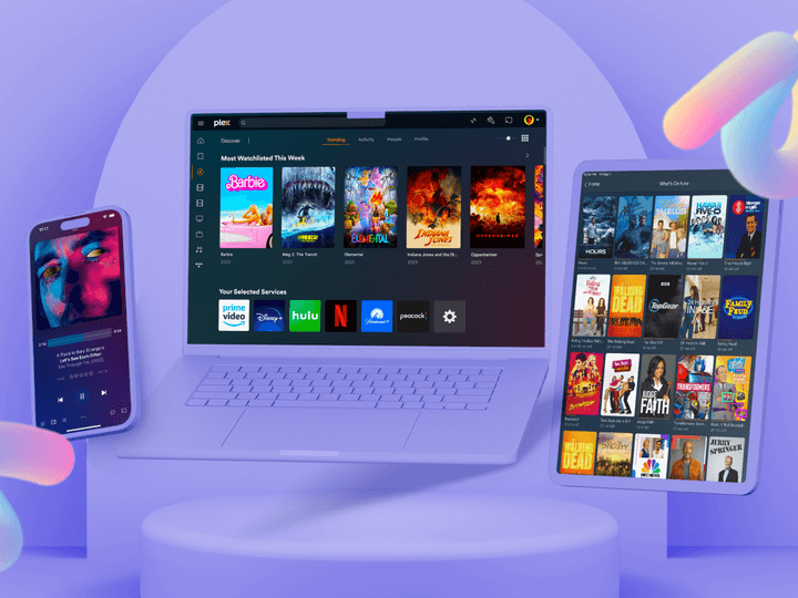 Plex used on all devices, mobile, laptop, more