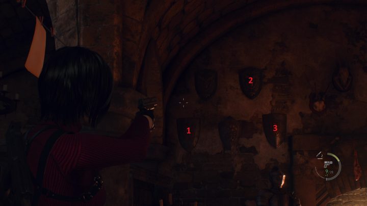Wall of shields will correct order to shoot them