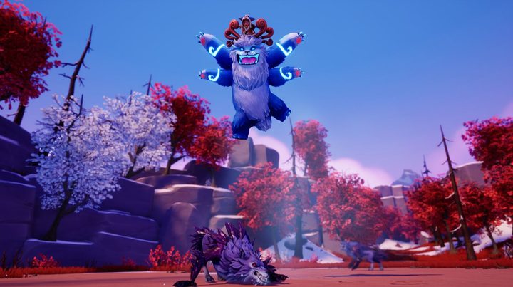 Willump jumps into the air in Song of Nunu: A League of Legends Story.