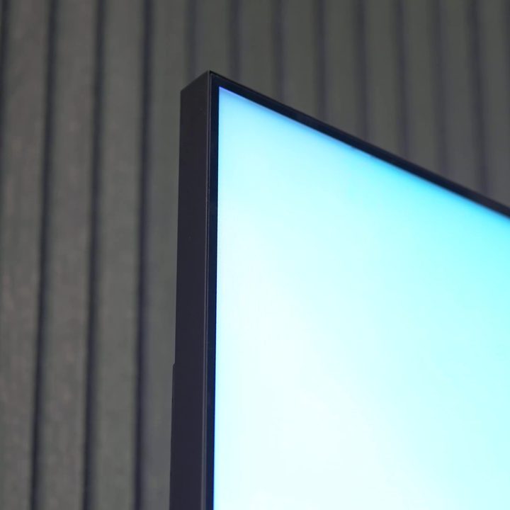 The top corner and bezel of a Sony X95L mini-LED TV.