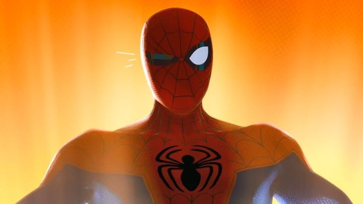 Spider-Man looking confused in the film Spider-Man: Into the Spider-Verse.