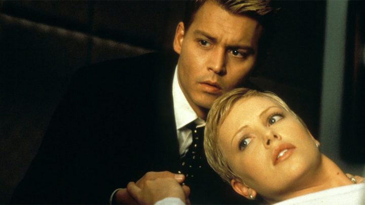 Johnny Depp and Charlize Theron in The Astronaut's Wife.