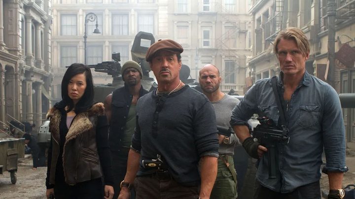The cast of The Expendables 2.