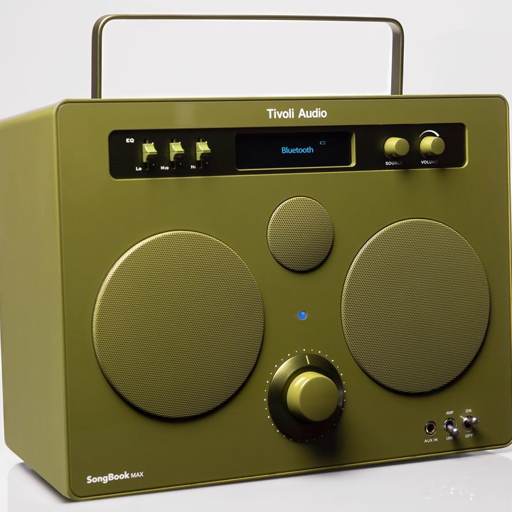 Tivoli Audio SongBook Max in green.