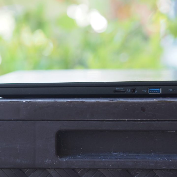 Acer Swift Edge 16 right side showing ports.