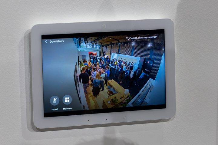 Amazon Echo Hub showing a Ring camera.