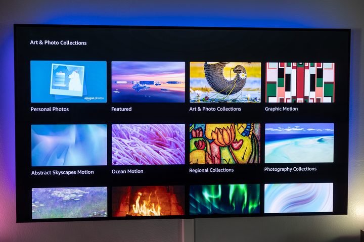 Background options for the Ambient Experience on Amazon Fire TV.