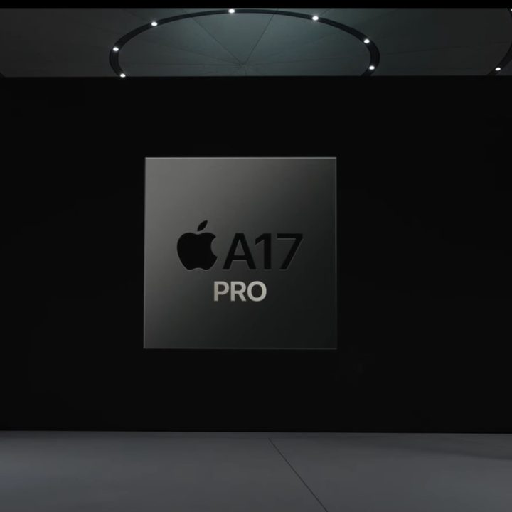 Presenting the A17 Pro silicon on stage at Apple Event.