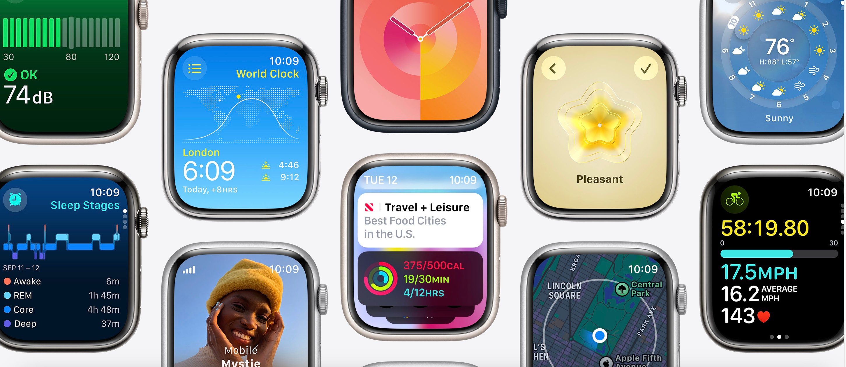 watchOS 10 splash screen from Apple