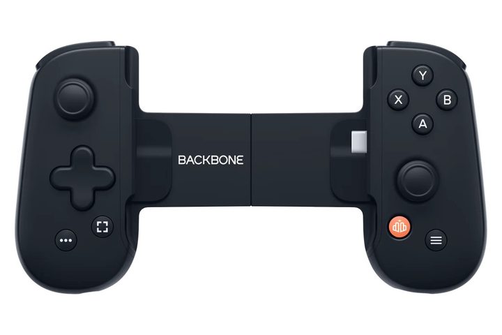 Backbone One for iPhone 15 in Black.