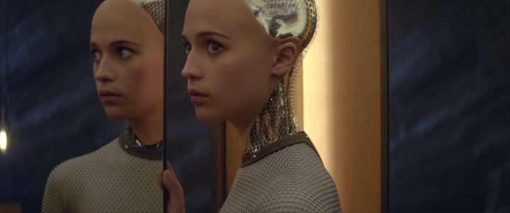 The android Ava and her reflection in Ex Machina