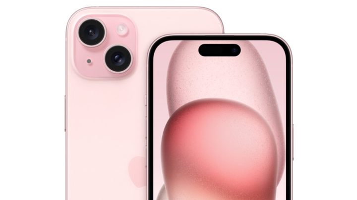 iPhone 15 back and front.