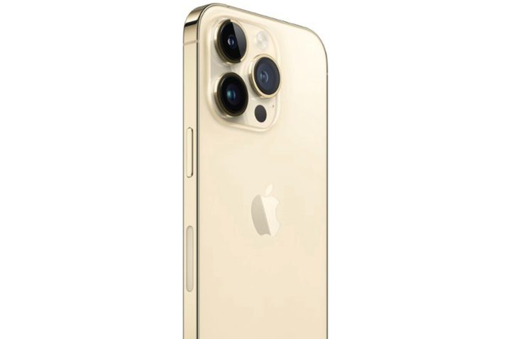 The gold iPhone 14 Pro.