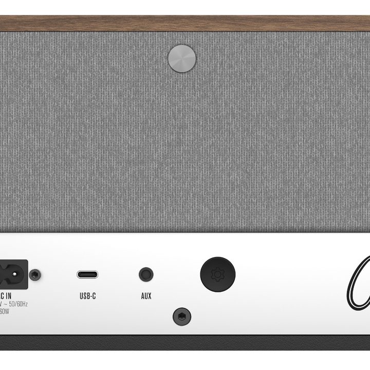 Klipsch The One Plus tabletop wireless speaker (back panel).