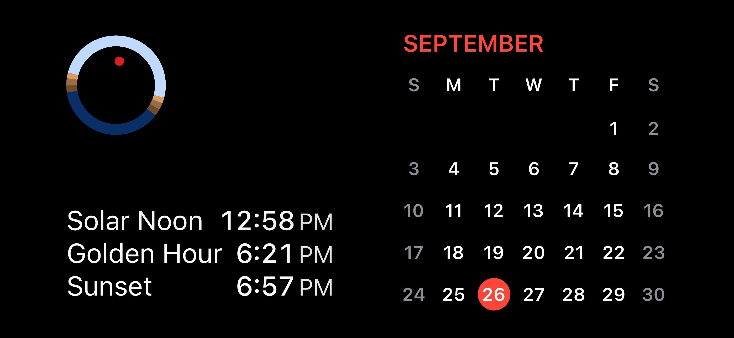Lumy app showing on the iOS 17 Standby screen.