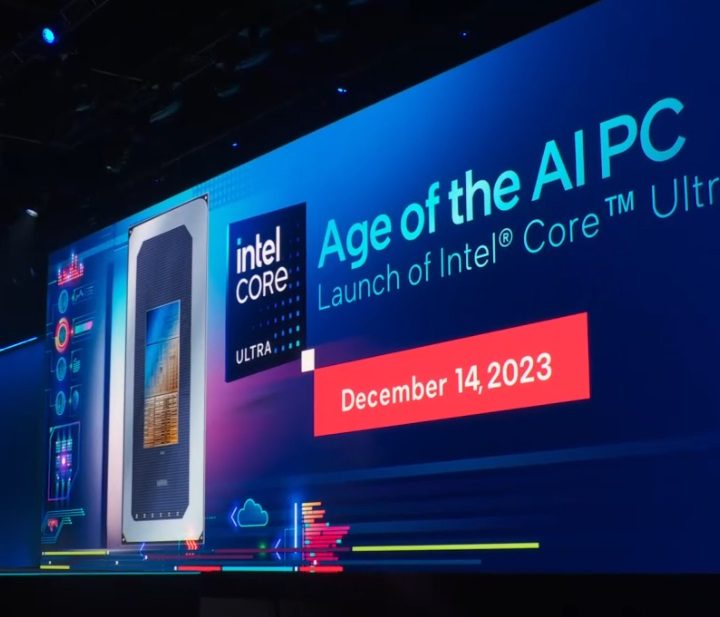 Intel announcing the Meteor Lake release date on Intel Innovation.