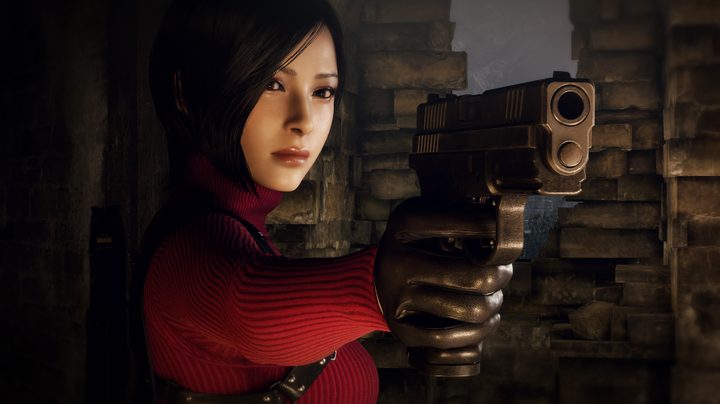 Ada Wong holds a gun in Resident Evil 4: Separate Ways.