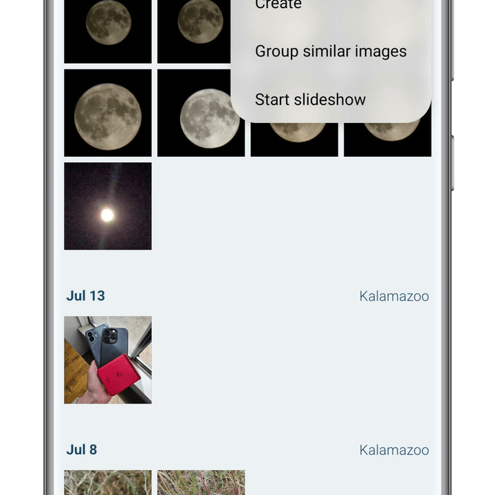 Setting up the Secure Folder feature for hiding photos on a Samsung phone.