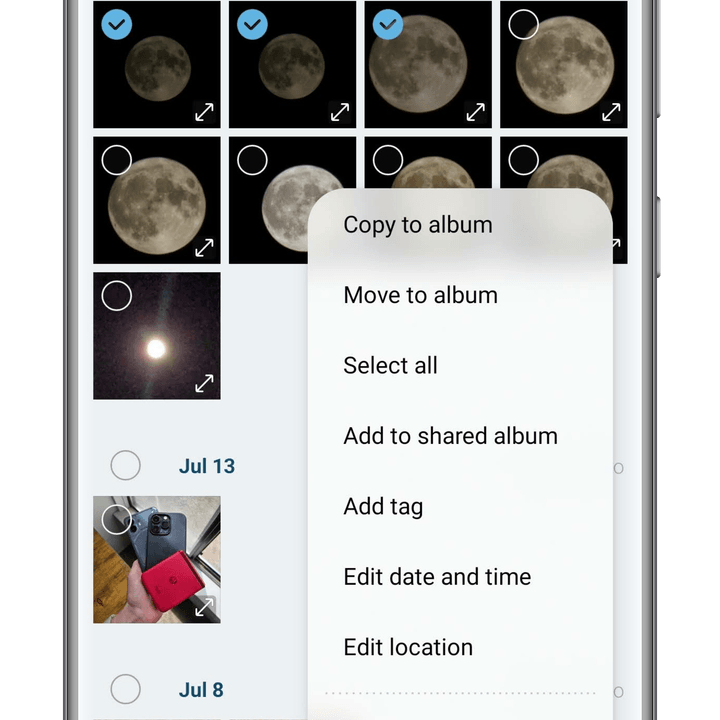 Setting up the Secure Folder feature for hiding photos on a Samsung phone.