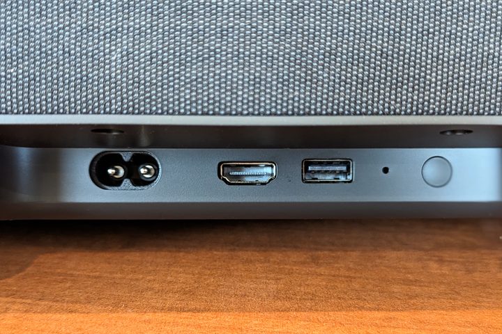 Sennheiser Ambeo Soundbar Mini - rear ports.
