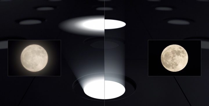 Example of difference between mini-LED controlled by Sony XR Backlight Master Drive and regular mini-LED.