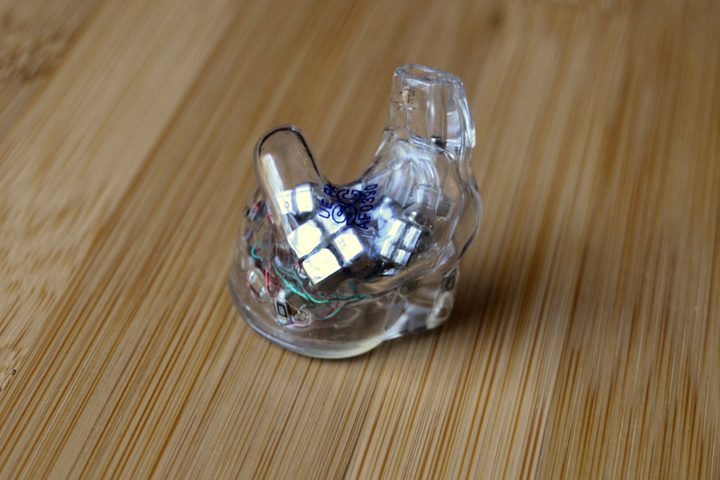Single Ultimate Ears Premier wired IEMs without cable.