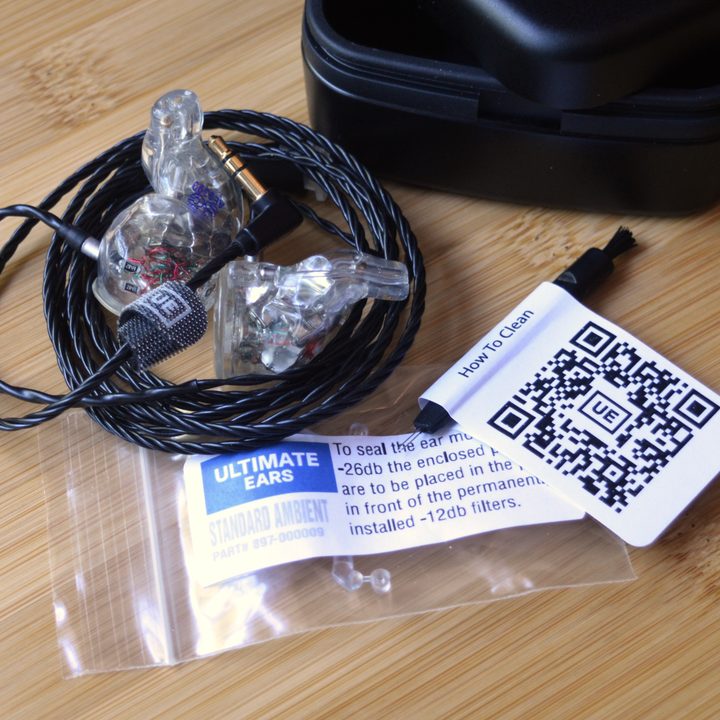 Ultimate Ears Premier wired IEMs and accessories.