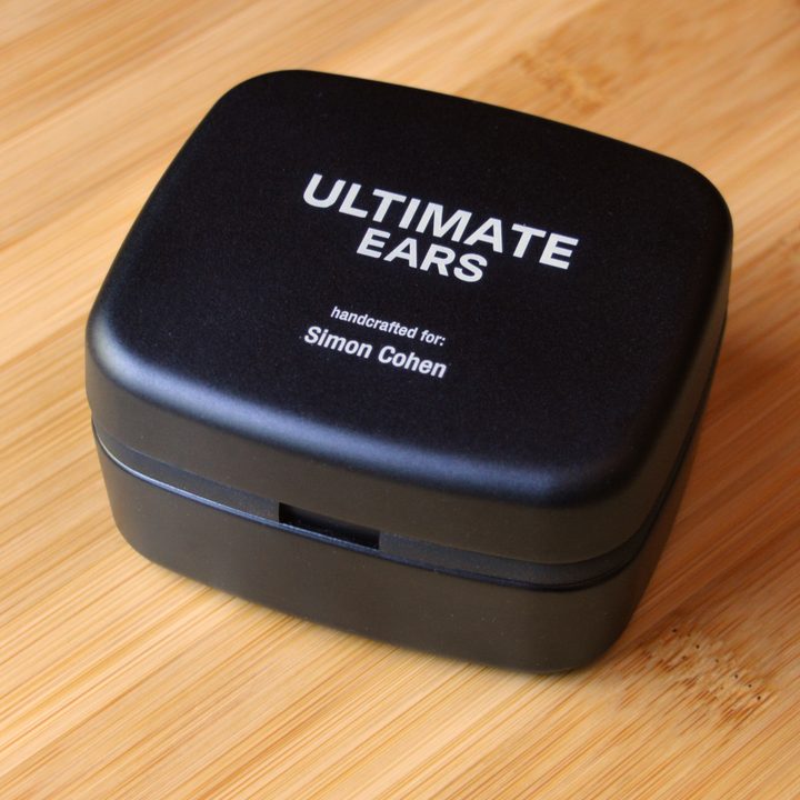 Ultimate Ears Premier wired IEMs storage case.