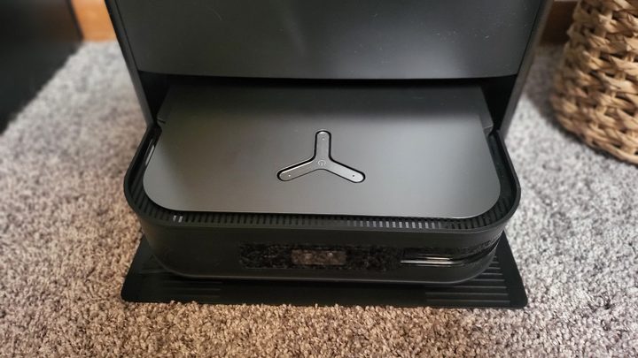 The Ecovacs X2 Omni in its dock.