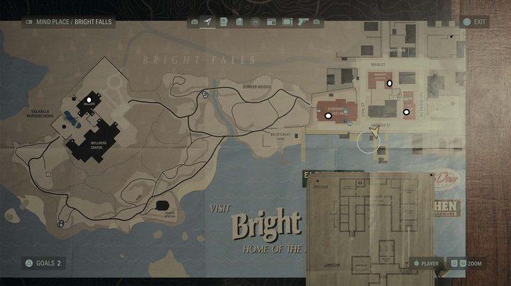 A map of bright falls.