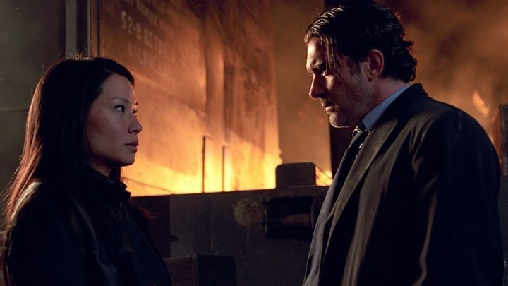Lucy Liu and Antonio Banderas in Ballistic: Ecks vs. Sever.