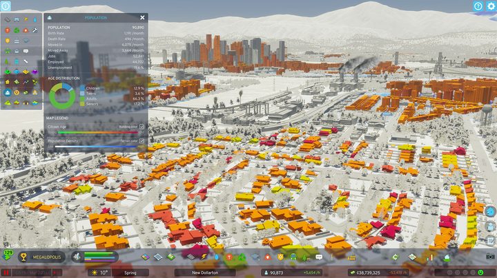 Gameplay from Cities: Skylines 2.