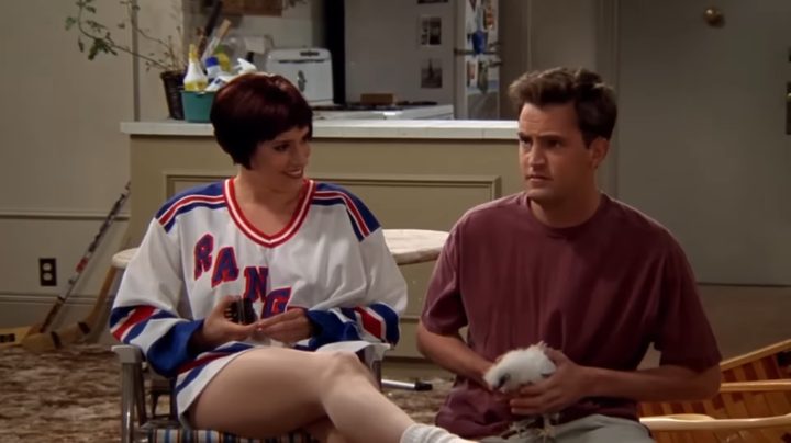 Kathy and Chandler in "Friends."