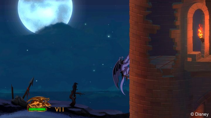 Goliath climbs a building in Gargoyles Remastered