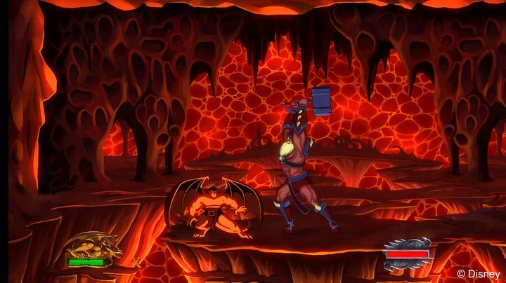A boss fight in Gargoyles Remastered.