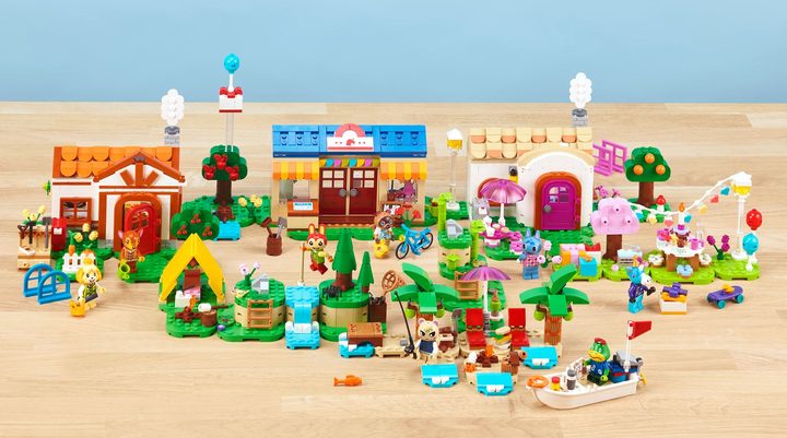 All of the Lego Animal Crossing sets interconnected.
