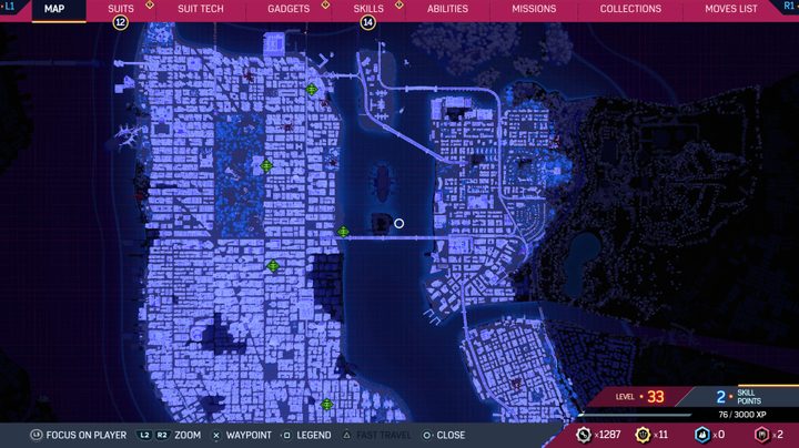 A map of new york in spider man 2.