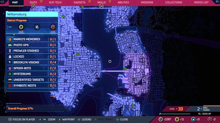 A map of new york in spider man 2.