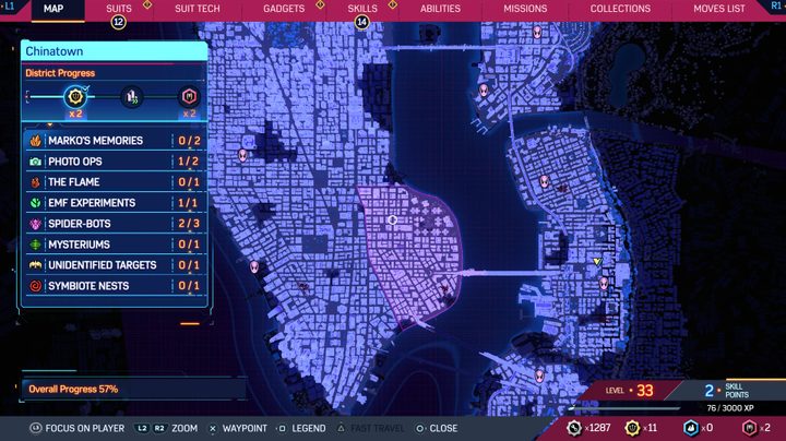 A map of new york in spider man 2.