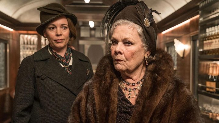 Olivia Colman and Judi Dench in Murder on the Orient Express,