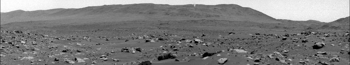 The lower portion of a Martian dust devil was captured by one of the Navcams on NASA's Perseverance rover on Aug. 30, 2023, the 899th Martian day, or sol, of the mission.