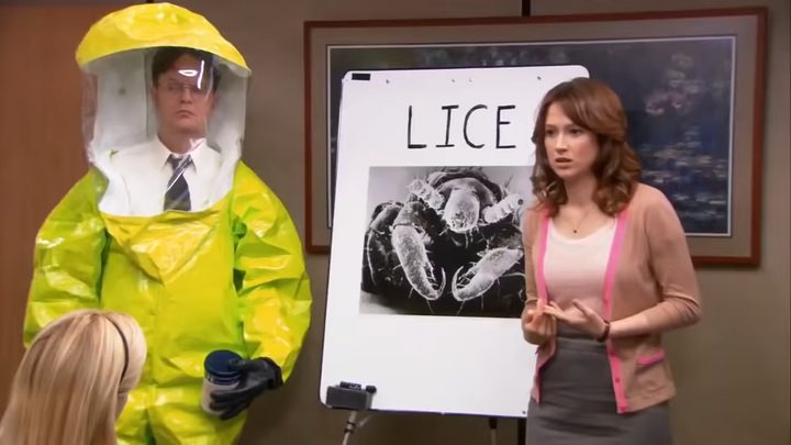 Dwight and Erin in "The Office."