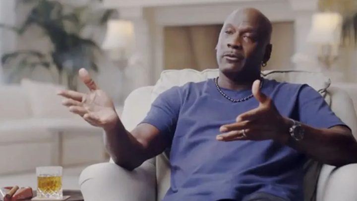 Michael Jordan in The Last Dance.