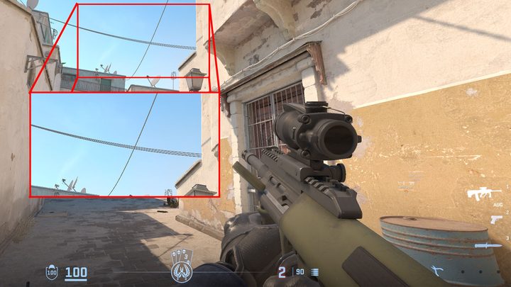 Highlighting aliased edges in CS:GO 2.