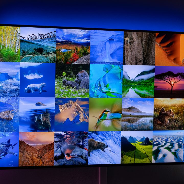 Screensaver options on Apple TV 4K.