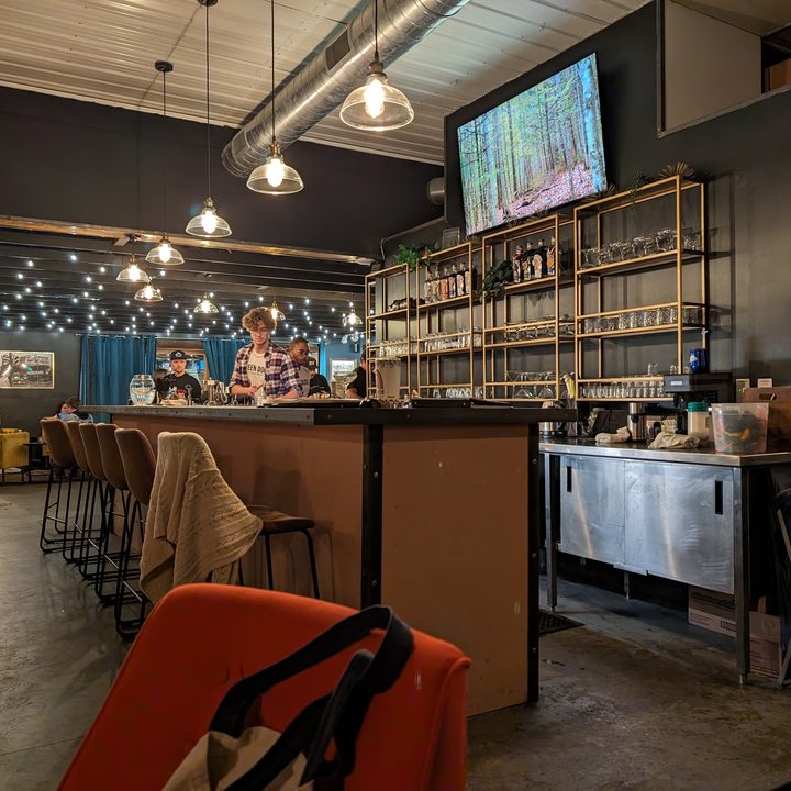 Photo of a dimly lit bar, taken with the Google Pixel 8 Pro.