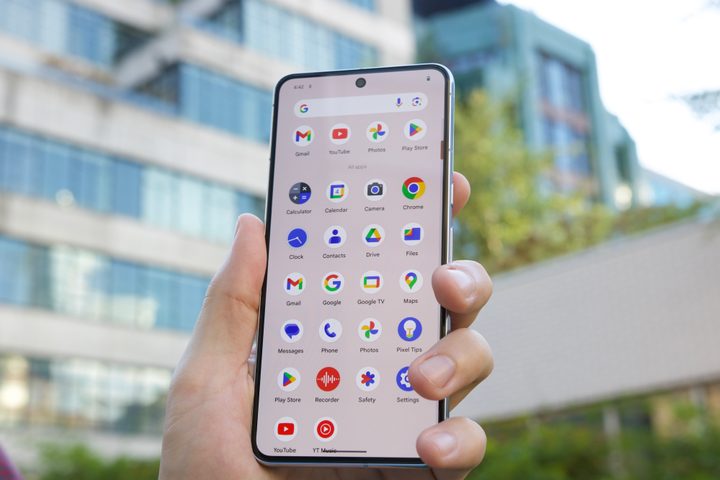 Showing the app drawer on the Google Pixel 8 Pro.
